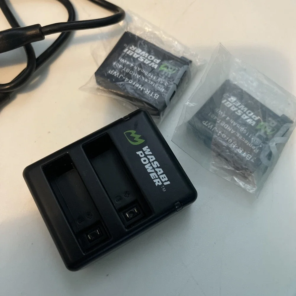 Wasabi Power Battery (2-Pack) and Double Charger for GoPro HERO4, (10)